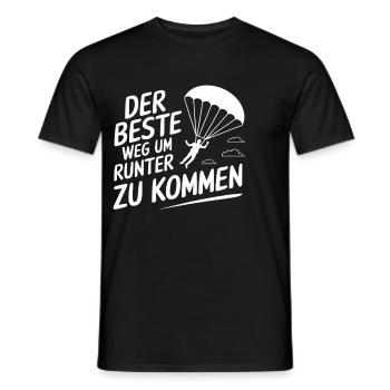 Der Beste Weg Um Runter Zu Kommen - Männer T-Shirt - Schwarz - Vorne - AI Model Male 178 light (178cm)