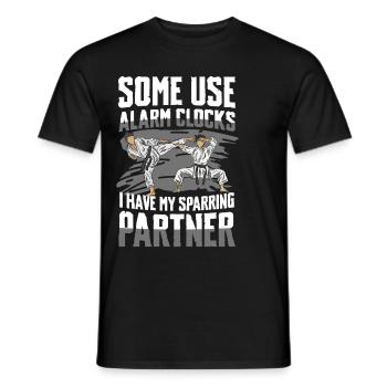 Certains utilisent des réveils, j’ai le mien - T-shirt homme - noir - Devant - AI Model Male 178 light (178cm)
