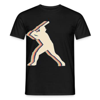 Baseballspieler Mannschaft Trainer Trainer Retro - Männer T-Shirt - Schwarz - Vorne - AI Model Male 178 light (178cm)