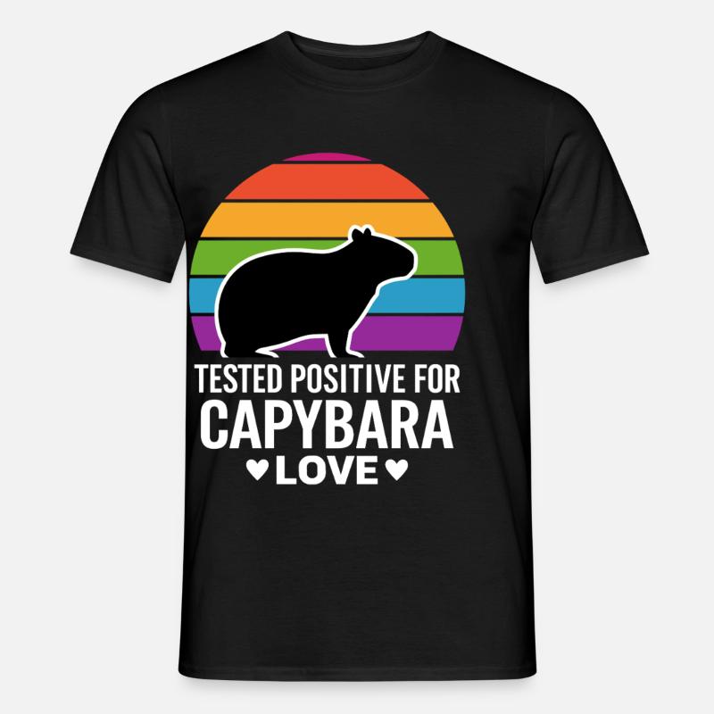 Capybara - Männer T-Shirt - Schwarz