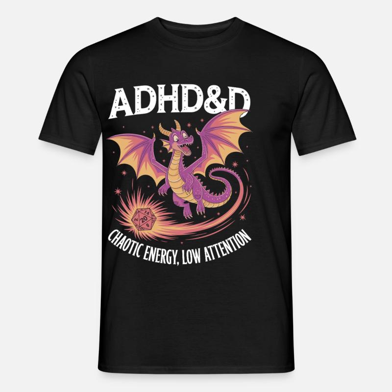 Adhs RPG - Männer T-Shirt - Schwarz