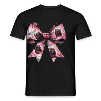 Coquette Bogen Christliche Pastorin Bibel Taube - Männer T-Shirt - Schwarz - Vorne - AI Model Male 178 light (178cm)