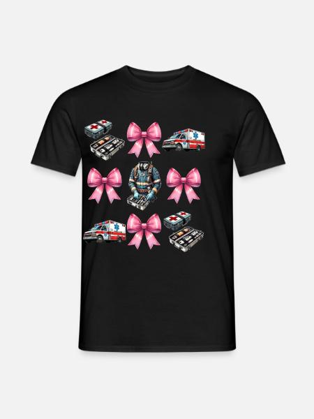 Coquette Bow EMT Emergency Medical Technician - T-shirt herr - svart
