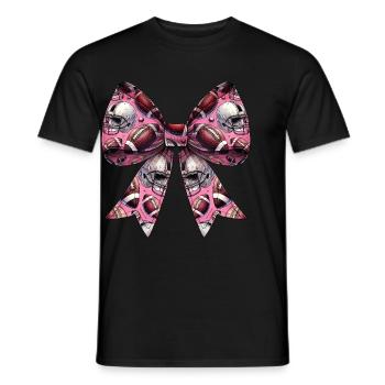 Kokette Bogen Fußballspieler Mutter Muttertag - Männer T-Shirt - Schwarz - Vorne - AI Model Male 178 light (178cm)