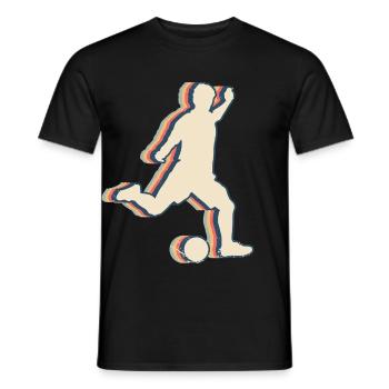 Kickball Joueur Équipe Formateur Coach Retro - T-shirt homme - noir - Devant - AI Model Male 178 light (178cm)
