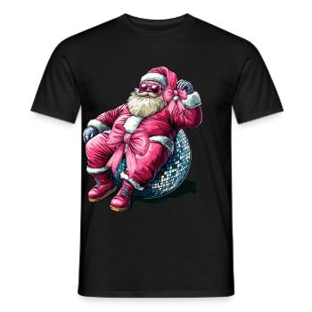 Kokette Bogen Weihnachtsmann Weihnachten - Männer T-Shirt - Schwarz - Vorne - AI Model Male 178 light (178cm)