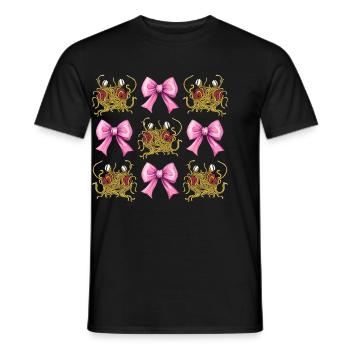 Arc Coquette Monstre Spaghetti Volant - T-shirt homme - noir - Devant - AI Model Male 178 light (178cm)
