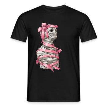 Kokette Schleife Mumie Spooky Halloween Mama - Männer T-Shirt - Schwarz - Vorne - AI Model Male 178 light (178cm)