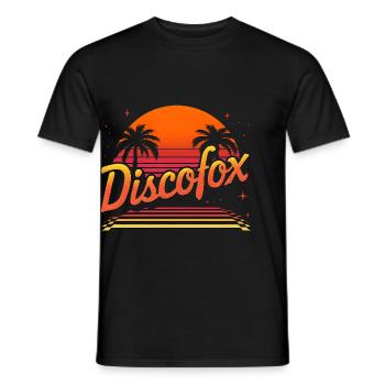 Discofox - Men's T-Shirt - black - Front - AI Model Male 178 light (178cm)