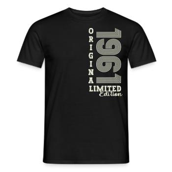 Original vintage 1961 61st birthday gift - Men's T-Shirt - black - Front - AI Model Male 178 light (178cm)