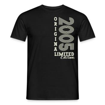 Original vintage 2005 17th birthday gift - Men's T-Shirt - black - Front - AI Model Male 178 light (178cm)