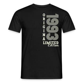 Original vintage 1993 29th birthday gift - Men's T-Shirt - black - Front - AI Model Male 178 light (178cm)