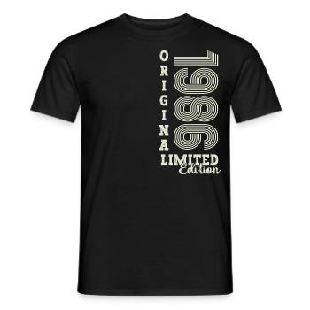 Original vintage 1986 36th birthday gift - Men's T-Shirt - black - Front - AI Model Male 178 light (178cm)