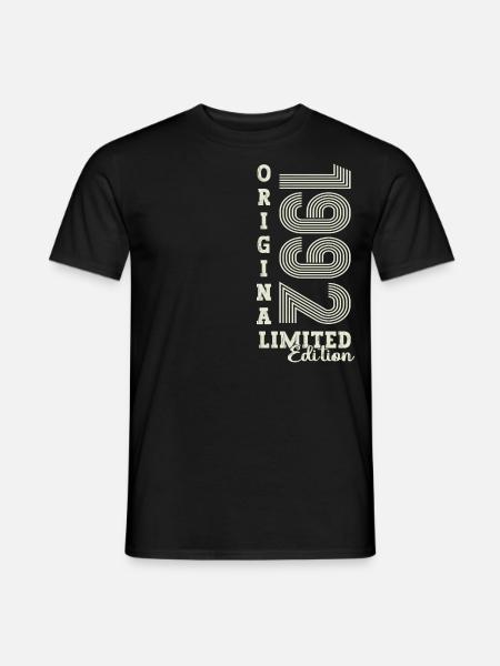 Original Jahrgang 1992 30. Geburtstag Geschenk - Männer T-Shirt - Schwarz