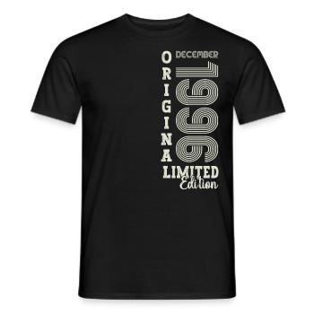 Original December 1996 26th Birthday Gift - Men's T-Shirt - black - Front - AI Model Male 178 light (178cm)