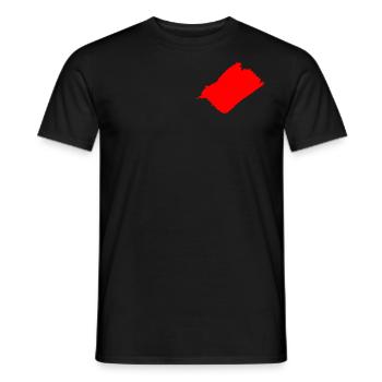 Stain - Ink - Men's T-Shirt - black - Front - AI Model Male 178 light (178cm)
