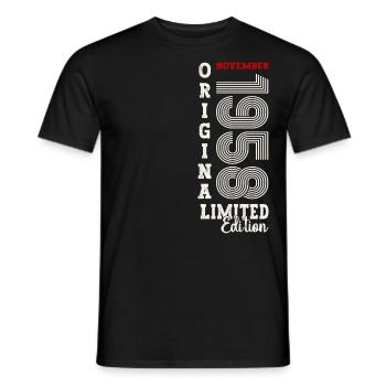 66e anniversaire Légende Novembre 1958 Volume 58 - T-shirt homme - noir - Devant - AI Model Male 178 light (178cm)