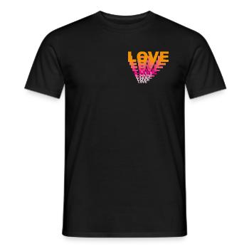 Love - Men's T-Shirt - black - Front - AI Model Male 178 light (178cm)