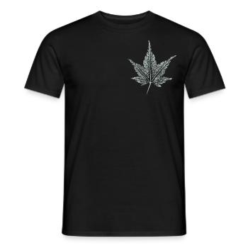Maple Leaf - Érable ornemental - T-shirt homme - noir - Devant - AI Model Male 178 light (178cm)
