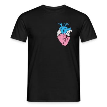 Coeur de LGBT LGBT - T-shirt homme - noir - Devant - AI Model Male 178 light (178cm)