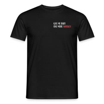 Donnez-moi un whisky de plus à bébé - T-shirt homme - noir - Devant - AI Model Male 178 light (178cm)