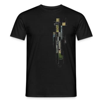 Architektur Vintage Style Streifen - Männer T-Shirt - Schwarz - Vorne - AI Model Male 178 light (178cm)