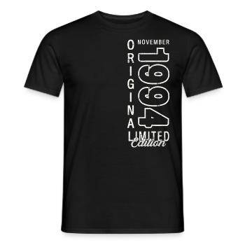 29th Birthday Original November Vintage 1994 - Men's T-Shirt - black - Front - AI Model Male 178 light (178cm)