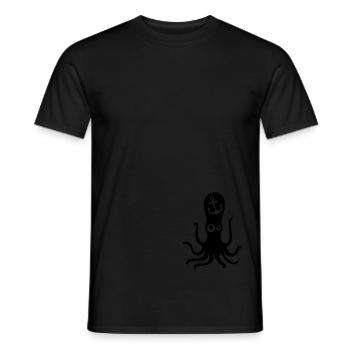 Anker mit Nautilus - Männer T-Shirt - Schwarz - Vorne - AI Model Male 178 light (178cm)