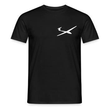 Segelflugzeug Bölkow Phöbus C - Männer T-Shirt - Schwarz - Vorne - AI Model Male 178 light (178cm)