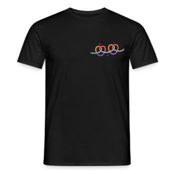 Connection as One - Männer T-Shirt - Schwarz - Vorne - AI Model Male 178 light (178cm)