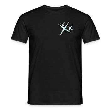 Glitzer / sparkle (1c) - Men's T-Shirt - black - Front - AI Model Male 178 light (178cm)