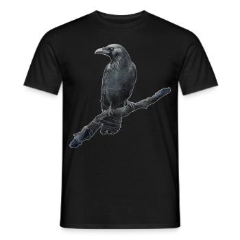 Raven - Men's T-Shirt - black - Front - AI Model Male 178 light (178cm)