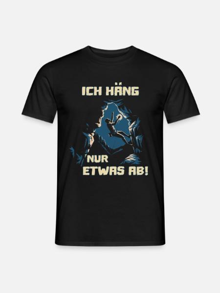Bouldern und klettern Sprüche für Kletterhalle - Männer T-Shirt - Schwarz