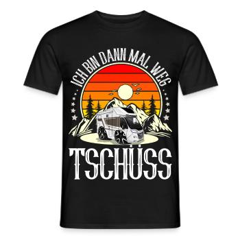 Camping Camper Campen - Männer T-Shirt - Schwarz - Vorne - AI Model Male 178 light (178cm)