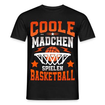 Basketball Basketballerin Frauen Basketball - Männer T-Shirt - Schwarz - Vorne - AI Model Male 178 light (178cm)
