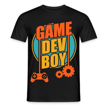 Spielentwickler Junge - Männer T-Shirt - Schwarz - Vorne - AI Model Male 178 light (178cm)