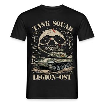 Escouade de chars Légion Est - T-shirt homme - noir - Devant - AI Model Male 178 light (178cm)