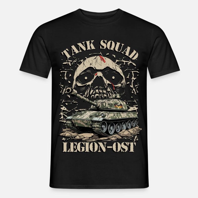 Escouade de chars Légion Est - T-shirt homme - noir