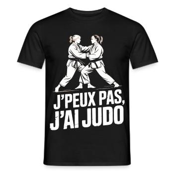 Je Peux Pas J'ai Judo Humour Cadeau - T-shirt homme - noir - Devant - AI Model Male 178 light (178cm)