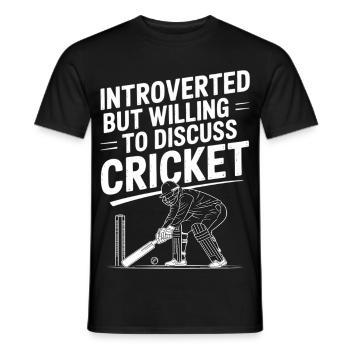 Lustiges Kricket Spruch Vintage Cricket Spiel - Männer T-Shirt - Schwarz - Vorne - AI Model Male 178 light (178cm)