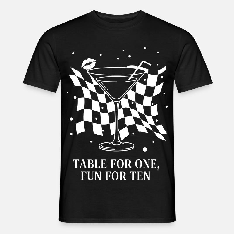Table For One Martini Party - T-shirt homme - noir