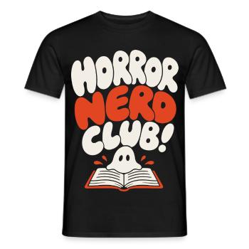 Horror Nerd Club Geist - Männer T-Shirt - Schwarz - Vorne - AI Model Male 178 light (178cm)