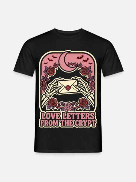 Lettres d’amour de la crypte - T-shirt homme - noir