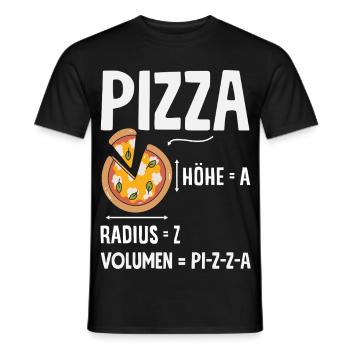 Pizza Mathematik Pi Z Za Lustiger Spruch - Männer T-Shirt - Schwarz - Vorne - AI Model Male 178 light (178cm)