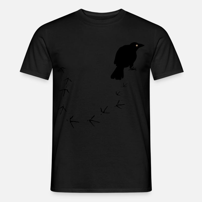 Krähe - Männer T-Shirt - Schwarz