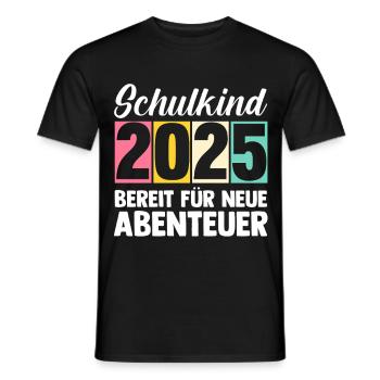 Kita Abschied Erste Klasse Einschulung 2025 - Männer T-Shirt - Schwarz - Vorne - AI Model Male 178 light (178cm)
