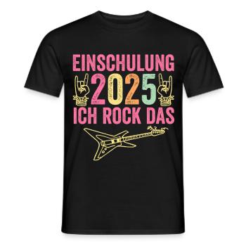 Kita Abschied Erste Klasse Einschulung 2025 - Männer T-Shirt - Schwarz - Vorne - AI Model Male 178 light (178cm)