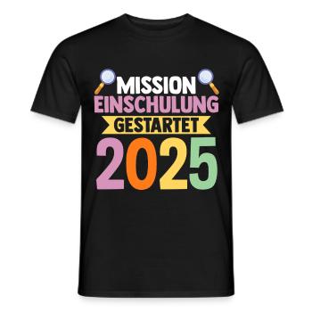 Kita Abschied Erste Klasse Einschulung 2025 - Männer T-Shirt - Schwarz - Vorne - AI Model Male 178 light (178cm)