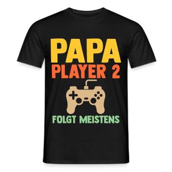 Père Équipe Papa - T-shirt homme - noir - Devant - AI Model Male 178 light (178cm)