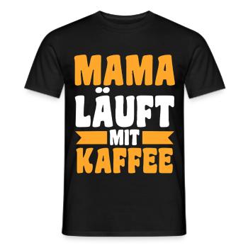 Coffee Mom Team Mom - Men's T-Shirt - black - Front - AI Model Male 178 light (178cm)